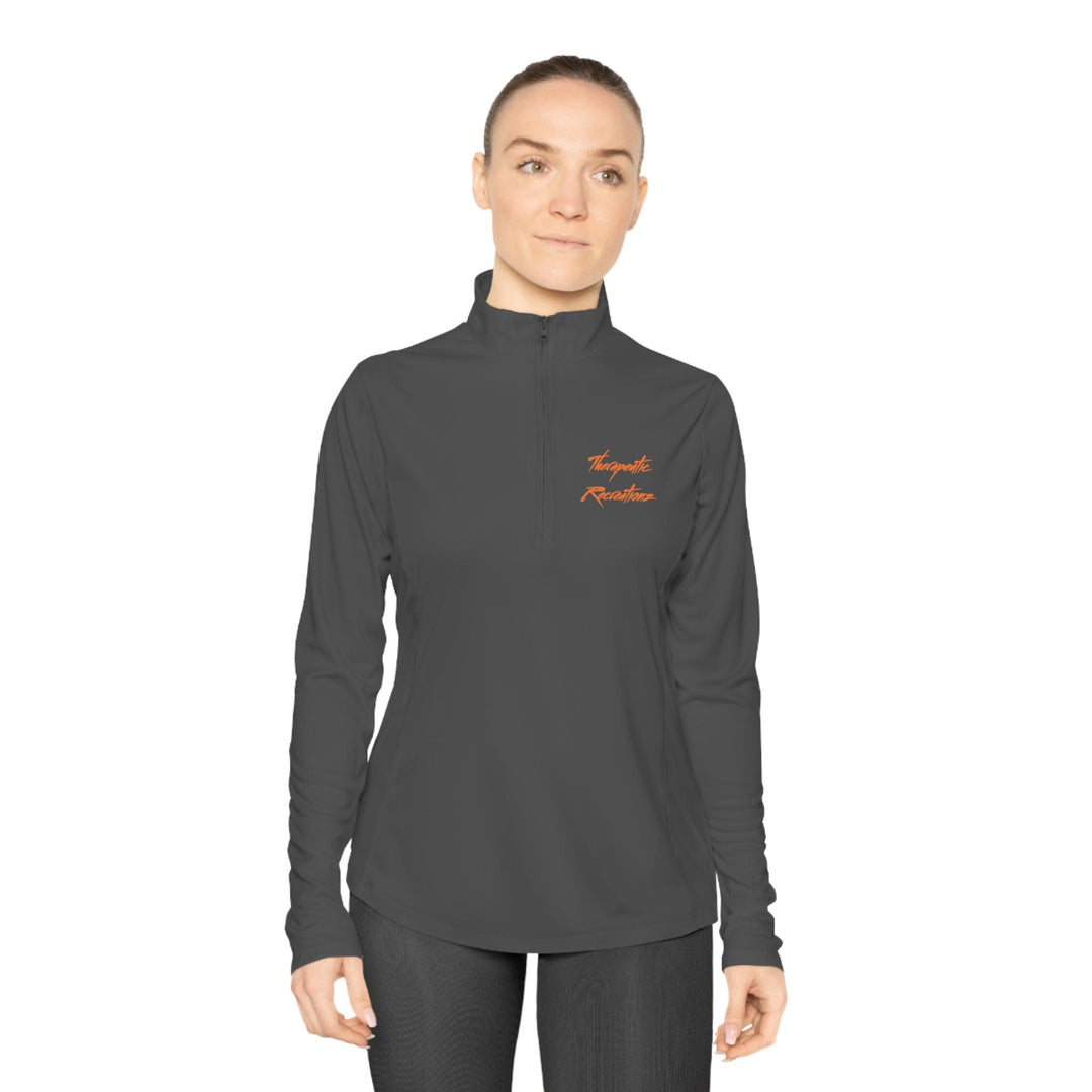 Ladies Therapeutic Recz Quarter-Zip Pullover - Therapeutic Recreationz