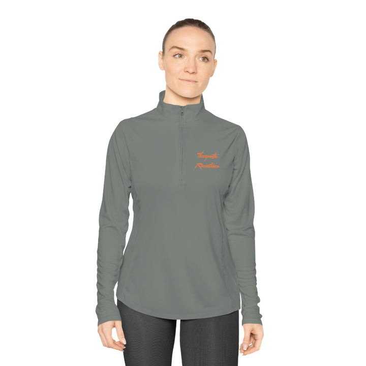 Ladies Therapeutic Recz Quarter-Zip Pullover - Therapeutic Recreationz