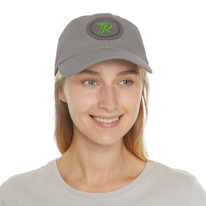 TR Green Hat with Leather Patch