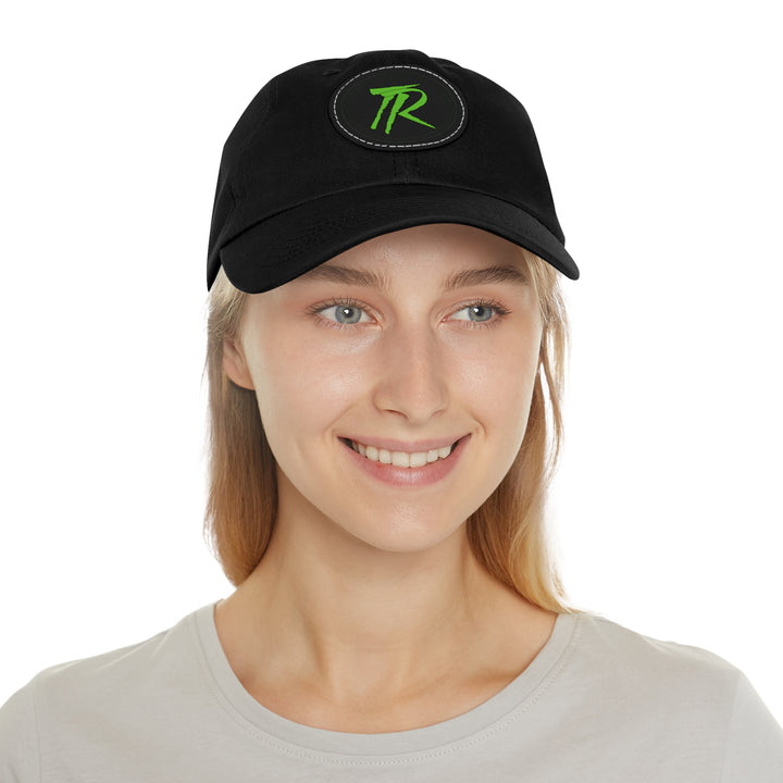 TR Green Hat with Leather Patch