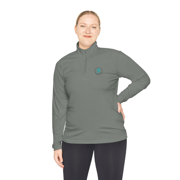 TR Teal Quarter-Zip Pullover - Therapeutic Recreationz