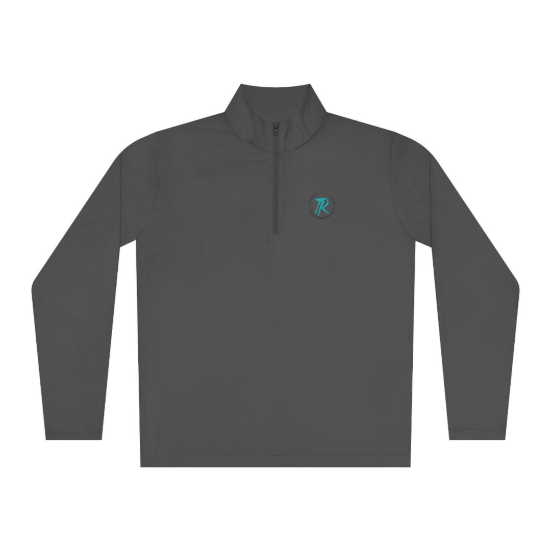 TR Teal Quarter-Zip Pullover - Therapeutic Recreationz