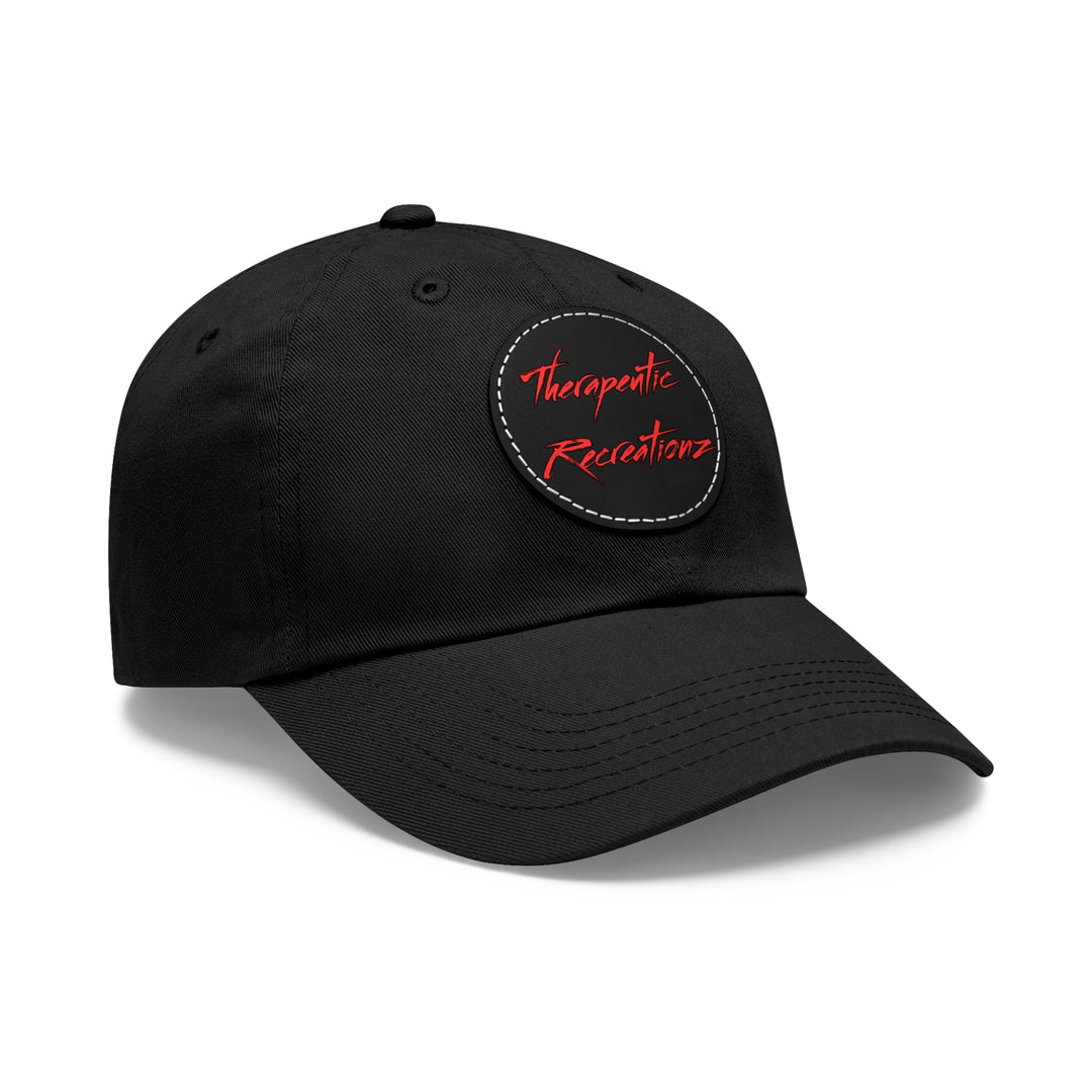 Therapeutic Recreationz Red Hat with Leather Patch