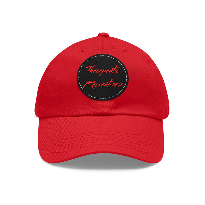 Therapeutic Recreationz Red Hat with Leather Patch