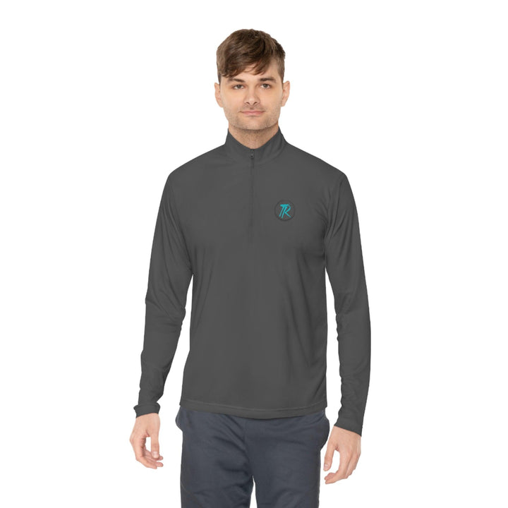 TR Teal Quarter-Zip Pullover - Therapeutic Recreationz