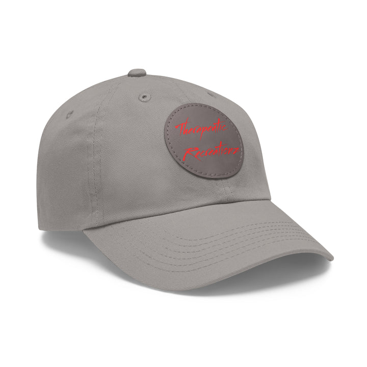 Therapeutic Recreationz Red Hat with Leather Patch