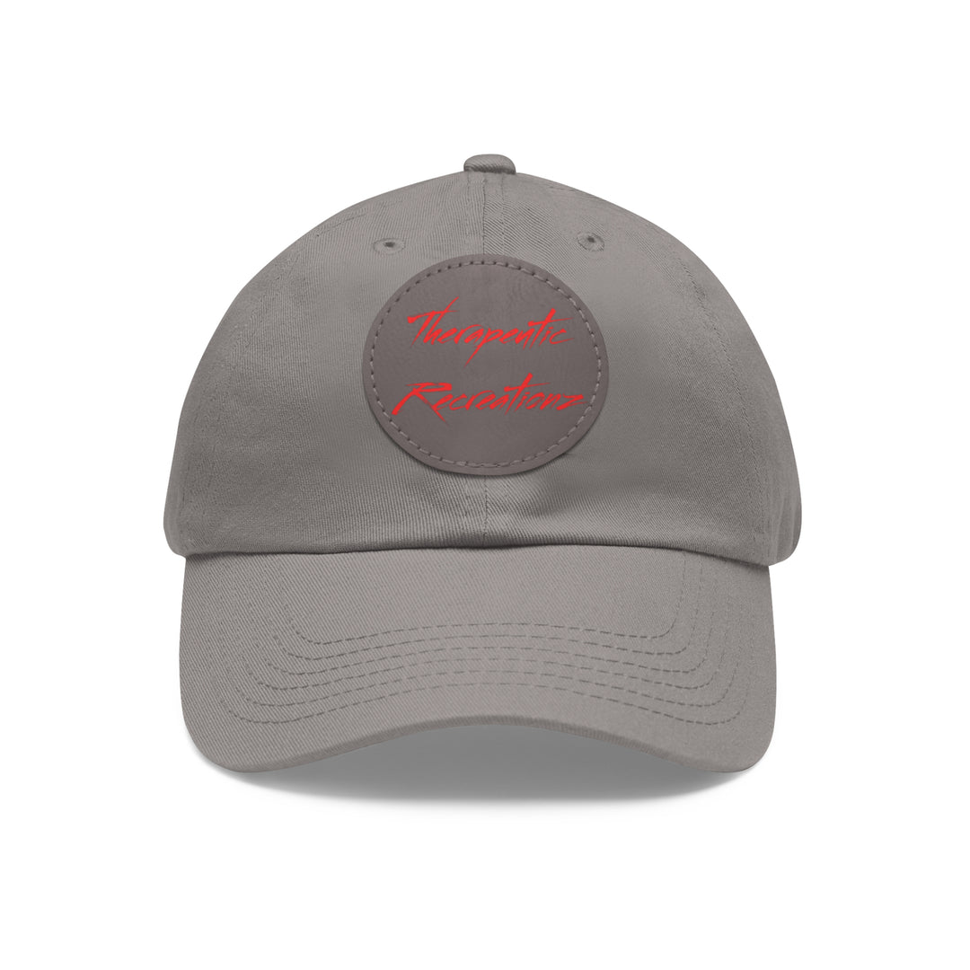 Therapeutic Recreationz Red Hat with Leather Patch