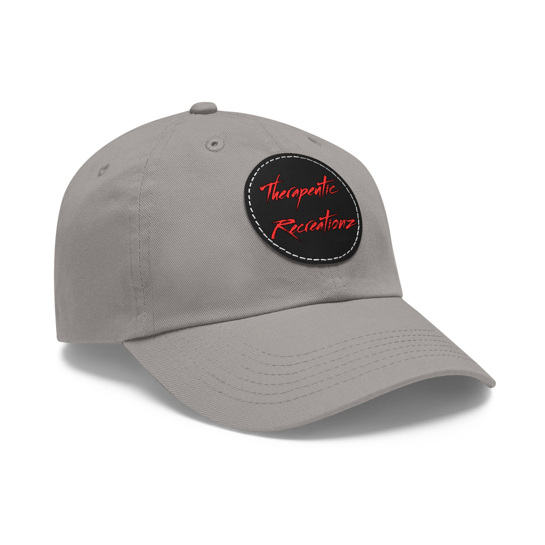 Therapeutic Recreationz Red Hat with Leather Patch